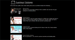 Desktop Screenshot of lusciousliaisons.com